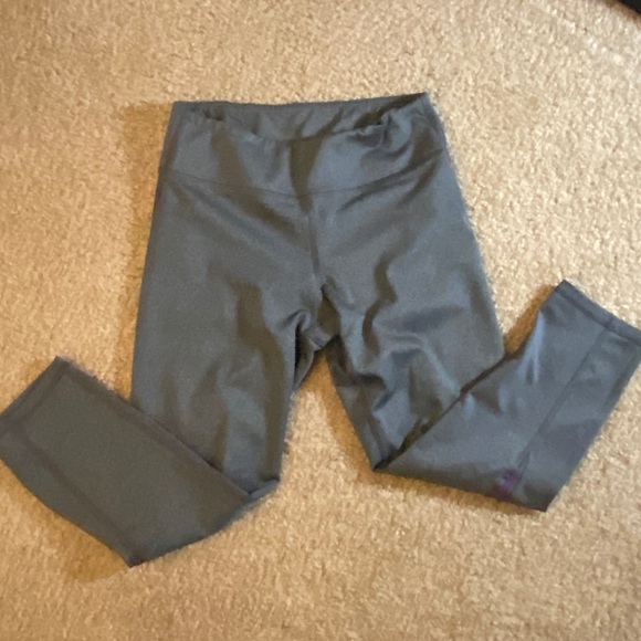 Grey and Purple 7/8 Leggings - Picture 3 of 4